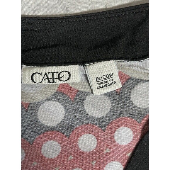 Cato Multicolor Geo Pattern Belted Baby Doll Size 2x Y2K Whimsical Officecore - Picture 5 of 7